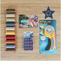 60mm Rotary Cutter/Thread Gift Wrapped Bundle