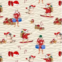 KK Fabrics, 12 Days of Christmas Downunder, Summer Santa