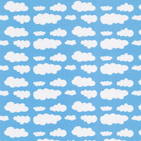 European Cotton Elastane Jersey, Oeko-Tex, Clouds Light Blue