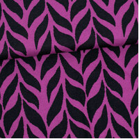 PaaPii Design, GOTS Organic, Jacquard Knit, Plait Purple