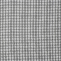 European Cottons, Oeko-Tex, Gingham 5mm, Grey & White