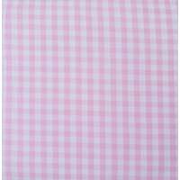 European Cottons, Oeko-Tex, Gingham 5mm, Pink & White