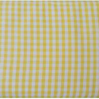 European Cottons, Oeko-Tex, Gingham 5mm, Yellow & White