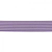 Waistband Elastic, Soft 40mm Stripes Purple Lilac
