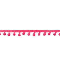 Pom Pom Trim 15mm (10mm Ball) Fuchsia