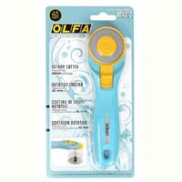Olfa Straight Handle Rotary Cutter 45mm Splash Aqua