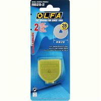 OLFA Rotary Cutter Replacement Blades 2 Pack - 28mm