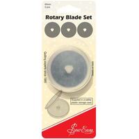 Sew Easy, Rotary Cutter Replacement Blades, 3 Pack - 45mm