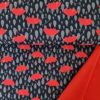 European Soft Shell, Nano Stretch, Umbrellas Red Grey