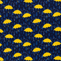 European Soft Shell, Nano Stretch, Umbrellas Yellow Blue