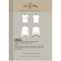 Elvelyckan Design Cut Sew Patterns, Fred T-Shirt & Hoodie