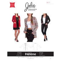 Jalie Sewing Patterns, HELENE Shawl Collar Cardigan