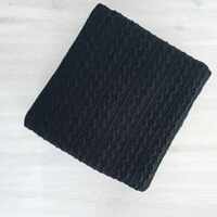 European Cable Cardigan Knit, Black