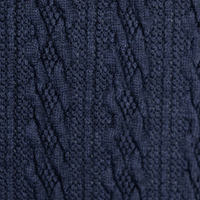 European Cable Cardigan Knit, Navy