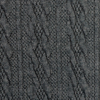 European Cable Cardigan Knit, Charcoal Grey