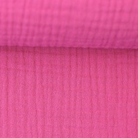 European Double Gauze, Oeko-Tex, Hot Pink