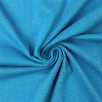 European Cotton Elastane Jersey, Solid, Oeko-Tex, Dark Turquoise
