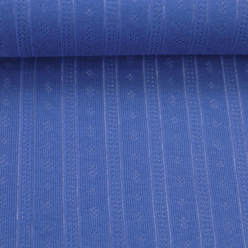European Cotton Jersey, Oeko-Tex, Pointelle Sapphire