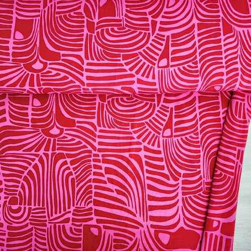 European Cotton Elastane Jersey, Oeko-Tex, Africa Taffy Dark Red