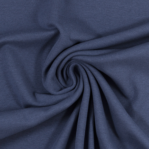 European Knit, Oeko-Tex French Terry, Solid, Denim Blue