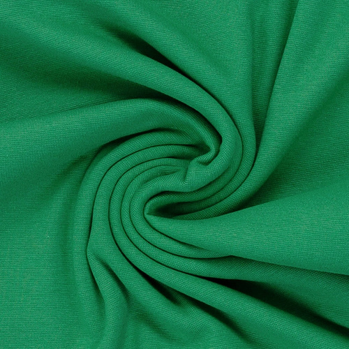 European Jogging Sweater Knit, Oeko-Tex, Solid, Emerald