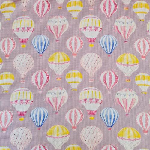 *REMNANT 56cm* European Waffle Knit, Oeko-Tex, Balloons Light Rose