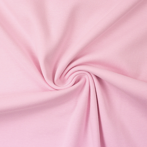 *REMNANT 116cm* European Cotton Elastane Jersey, Solid, Oeko-Tex, Pastel Pink