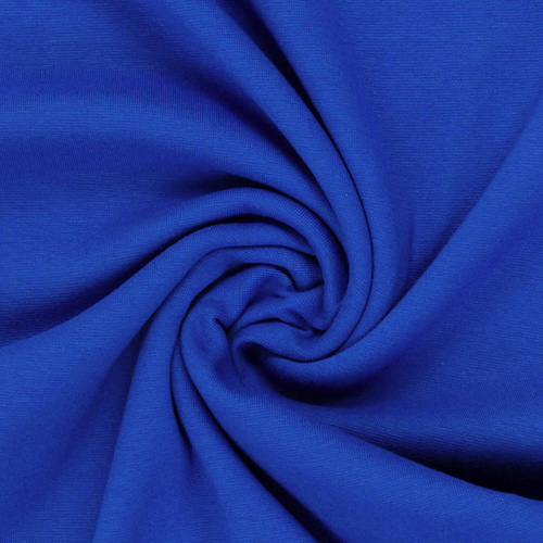 European Cotton Elastane Jersey, Solid, Oeko-Tex, Cobalt Blue