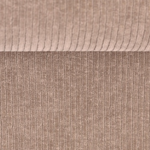 European Stretch Velour Corduroy Jersey, Dark Almond