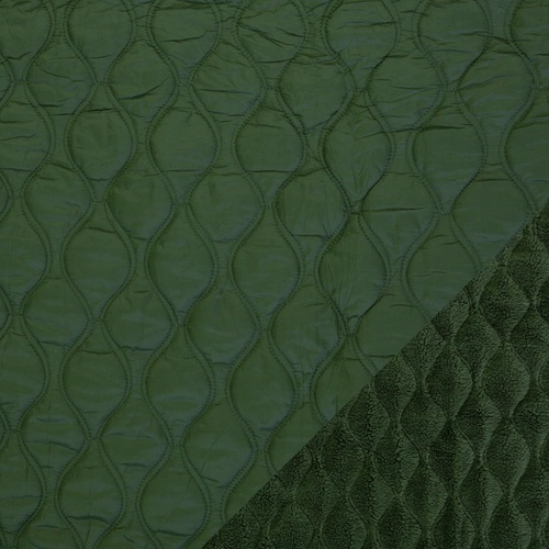 *REMNANT 120cm* European Quilted Plush, Oeko-Tex, Olivine