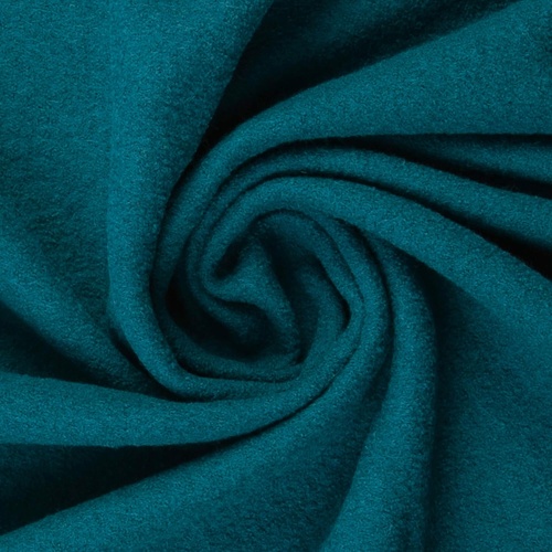 Merino Boiled Wool, Oeko-Tex, Dark Peacock