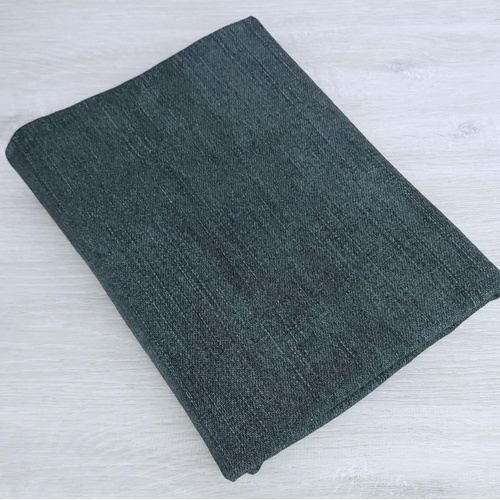 European Knit, Oeko-Tex French Terry, Denim Look Deep Forest Green