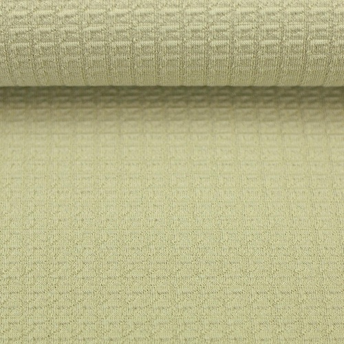 Belgian Waffle Cotton Textured Knit, Pistachio