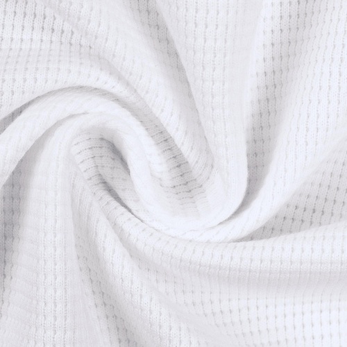 European Classic Waffle Knit, Oeko-Tex, White