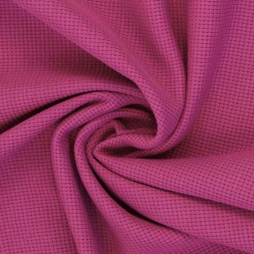 European Classic Waffle Knit, Oeko-Tex, Ruby Pink