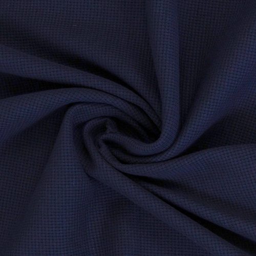 European Classic Waffle Knit, Oeko-Tex, Dark Navy