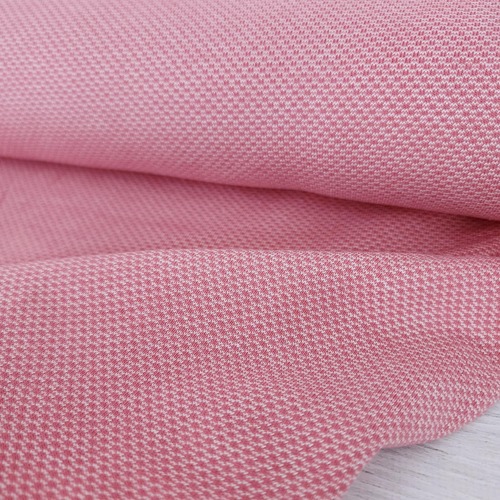 *REMNANT 162cm* European Cotton Textured Jersey Knit, Oeko-Tex, Honeycomb Coral