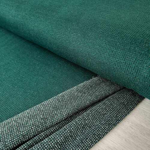 *REMNANT 126cm* European Mottle Waffle Knit, Oeko-Tex, Dark Emerald