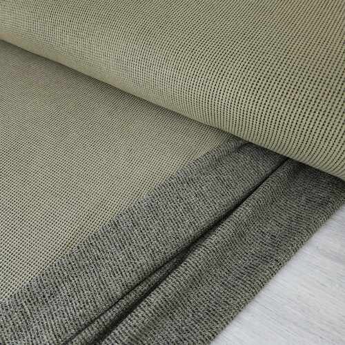 *REMNANT 114cm* European Mottle Waffle Knit, Oeko-Tex, Flax