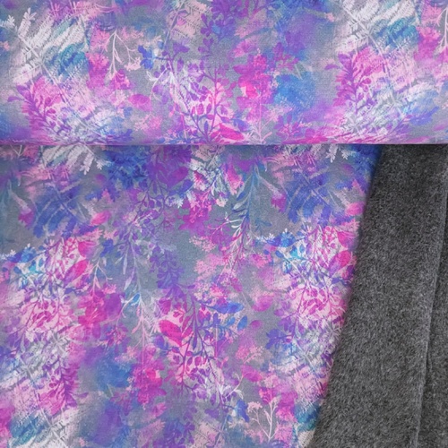 European Alpine Fleece Sweater Knit, Lavender Fields