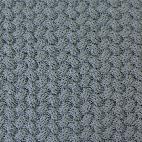 100% Cotton Textured Knit 'Herringbone', Oeko-Tex, Dark Powder