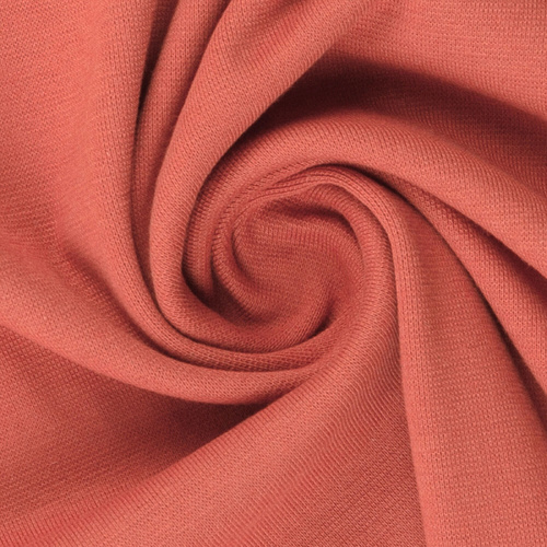 European Jogging Sweater Knit, Oeko-Tex, Solid, Terracotta