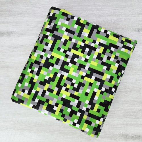 *REMNANT 94cm* European Softshell, Nano, Green Pixel Blocks