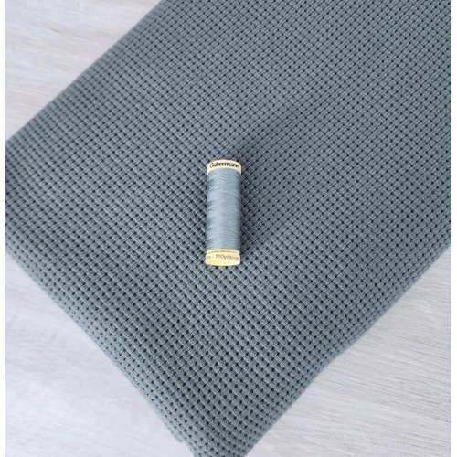 *2 PIECE BUNDLE DEAL* European Winter Waffle Knit, Oeko-Tex, Steel Teal & Gutermann Thread
