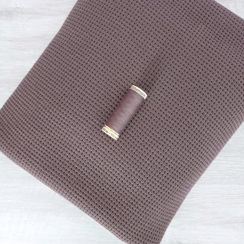 *2 PIECE BUNDLE DEAL* European Winter Waffle Knit, Oeko-Tex, Pewter & Gutermann Thread