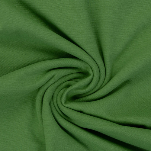 *REMNANT 90cm* European Cotton Elastane Jersey, Solid, Oeko-Tex, Leaf Green