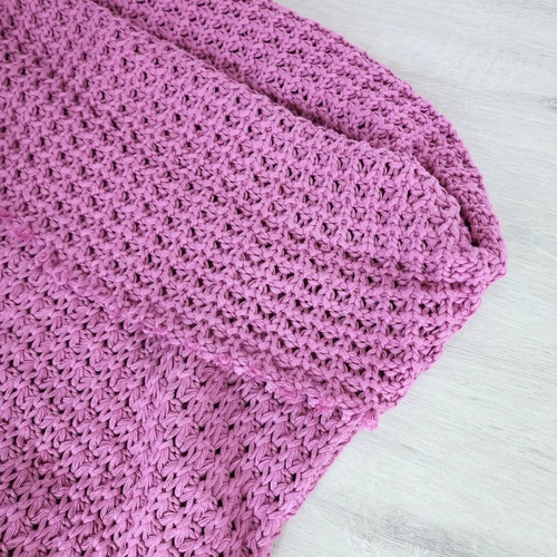 *REMNANT 174cm* European Big Knit, Oeko-Tek, Light Berry
