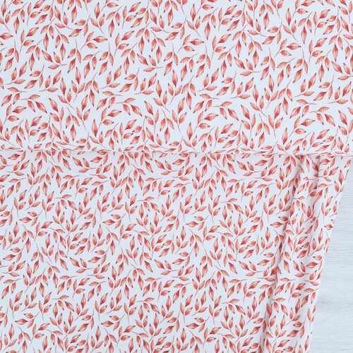 *REMNANT 168cm* European Fine Ribbed Jersey Knit, Oeko-Tex, Petals Peach