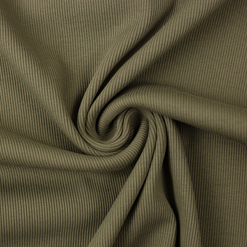 *REMNANT 45cm* European Fine Ribbed Jersey Knit, Oeko-Tex, Meadow Green