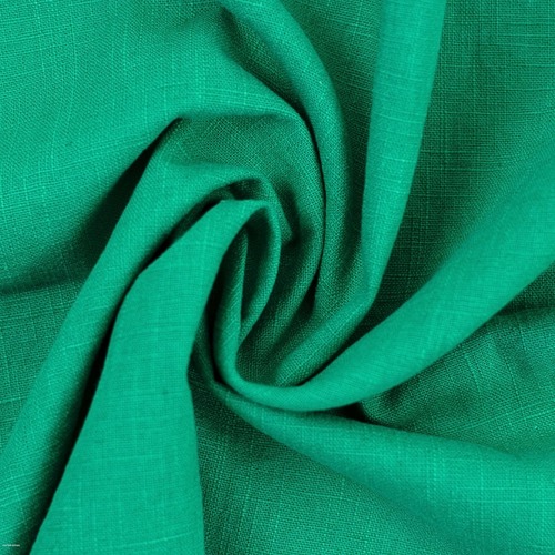 *REMNANT 99cm* European Classic Linen Cotton Blend, Oeko-Tex, Emerald